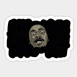 First things first Man wutang Sticker
